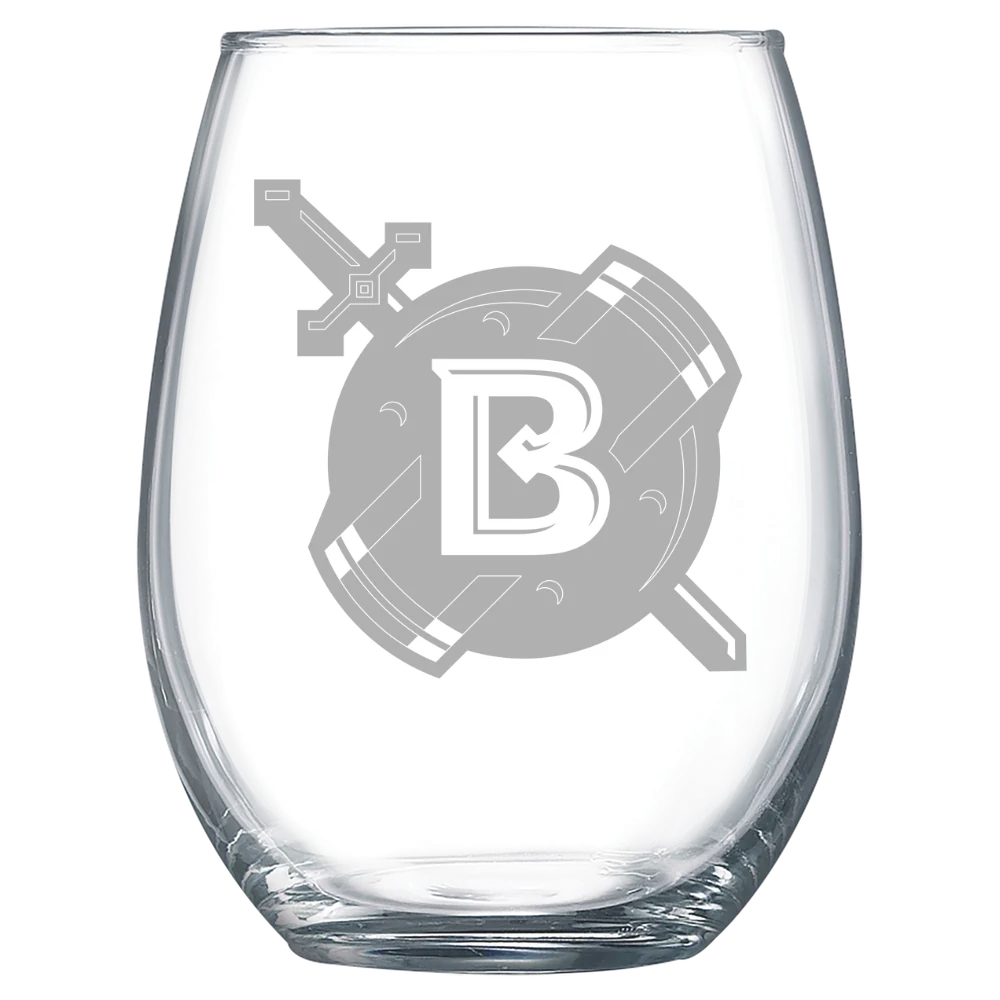 Belhaven University Polar Camel 15 oz. Stemless Wine Glass