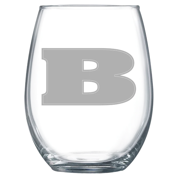 Beloit College Polar Camel 15 oz. Stemless Wine Glass