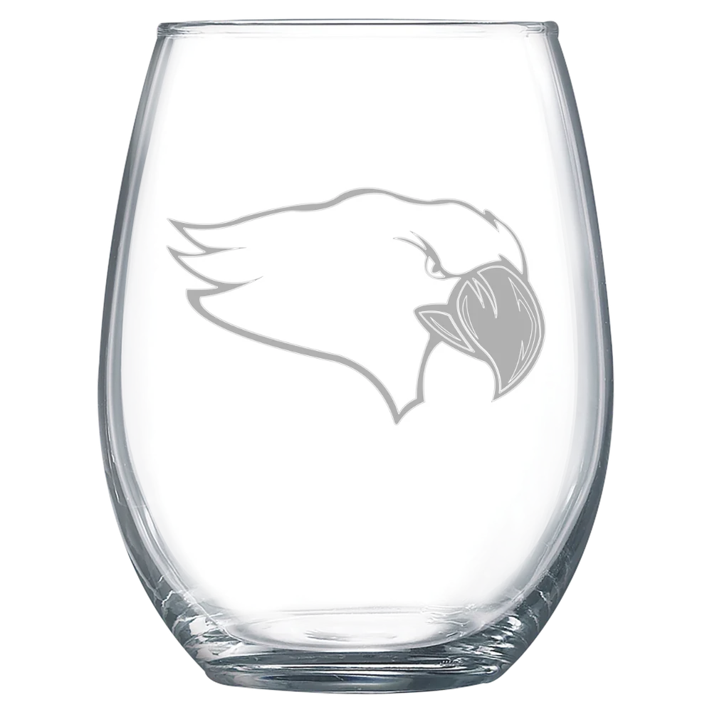 Benedictine University (Illinois) Polar Camel 15 oz. Stemless Wine Glass