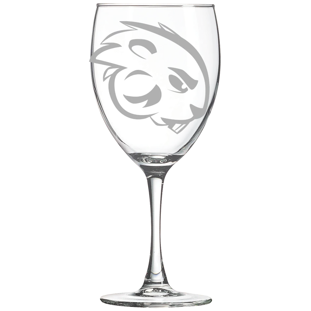 Blackburn College Polar Camel 10 1/2 oz. Wine Glass