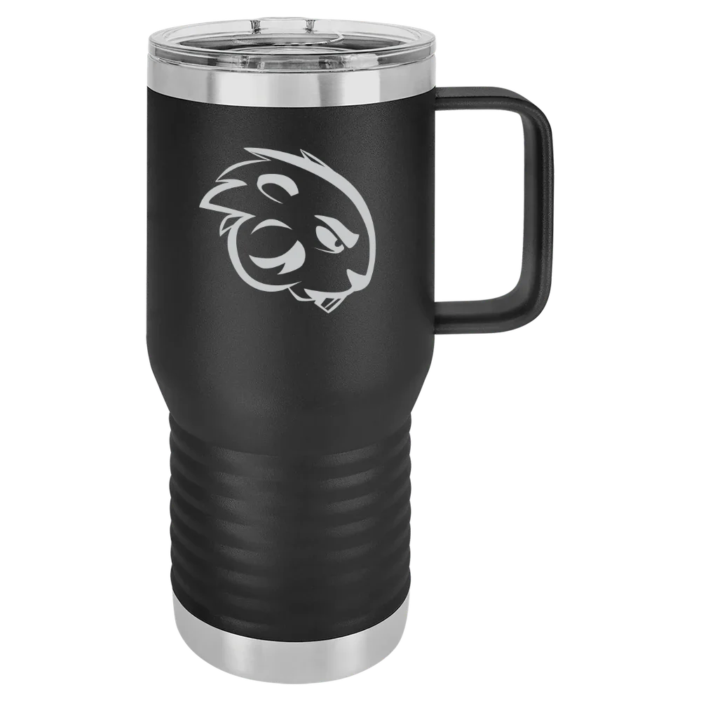 Blackburn College Polar Camel 20 oz. Travel Mug with Slider Lid