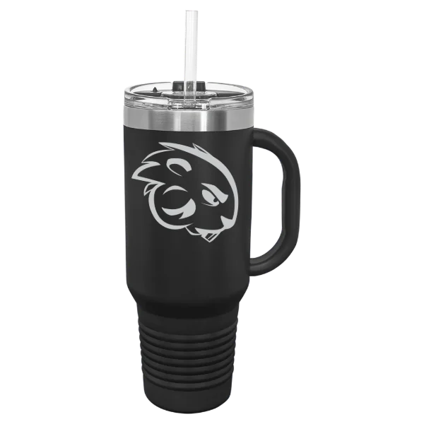 Blackburn College Polar Camel 40 oz. Travel Mug with Snap Lid & Straw