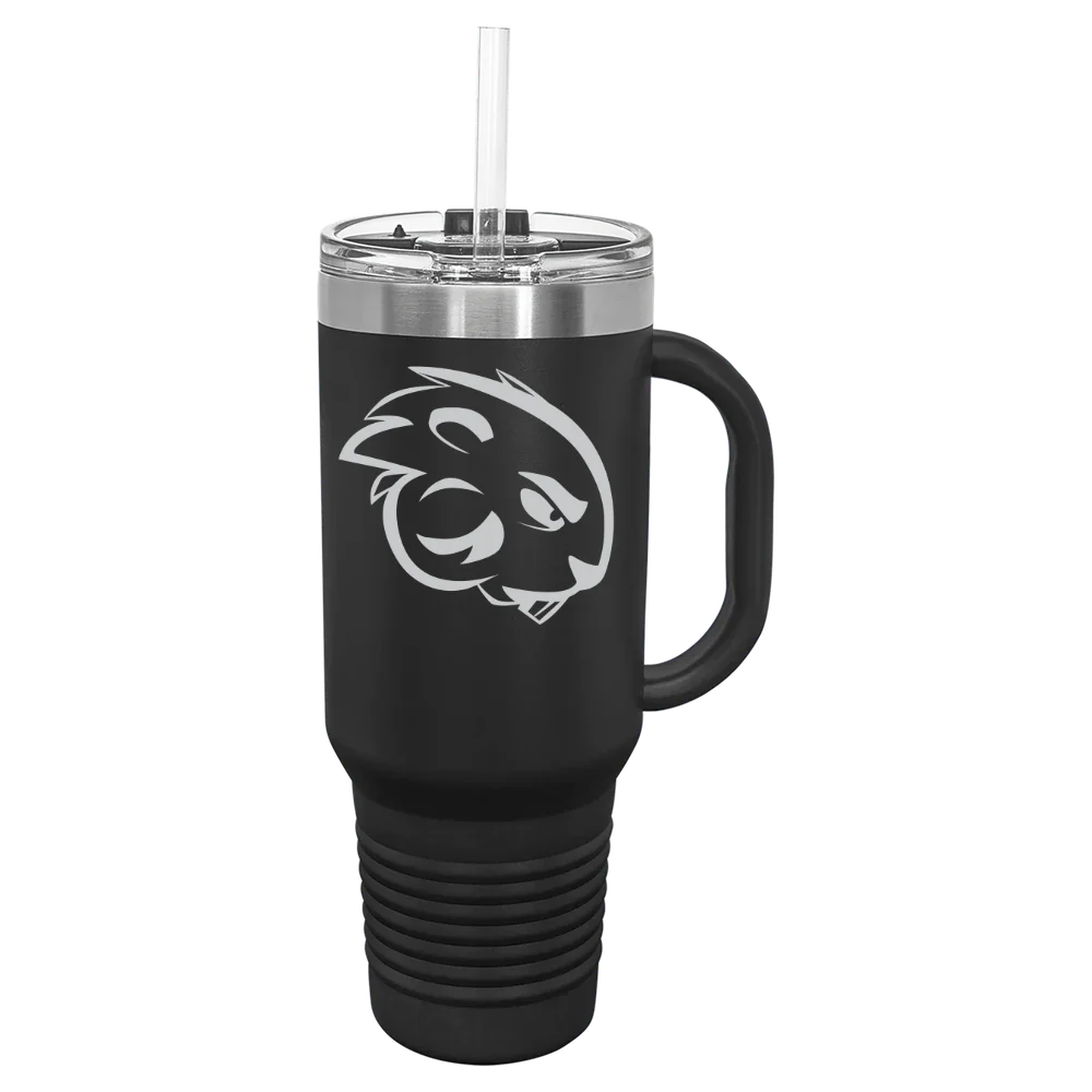 Blackburn College Polar Camel 40 oz. Travel Mug with Snap Lid & Straw