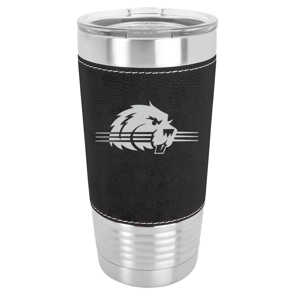 Bluffton University Polar Camel 20 oz. Leatherette Grip Tumbler with Standard Lid