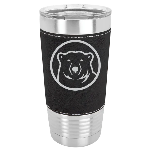 Bowdoin College Polar Camel 20 oz. Leatherette Grip Tumbler with Standard Lid