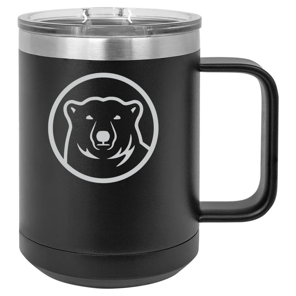 Bowdoin College Polar Camel 15 oz. Mug with Slider Lid