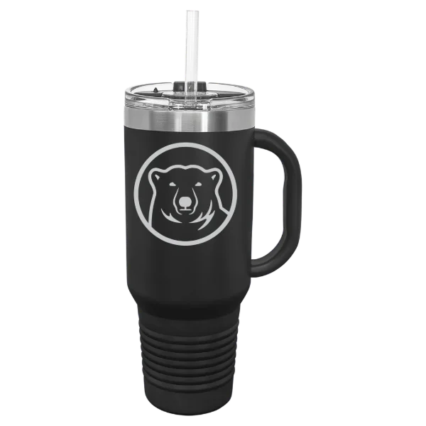 Bowdoin College Polar Camel 40 oz. Travel Mug with Snap Lid & Straw
