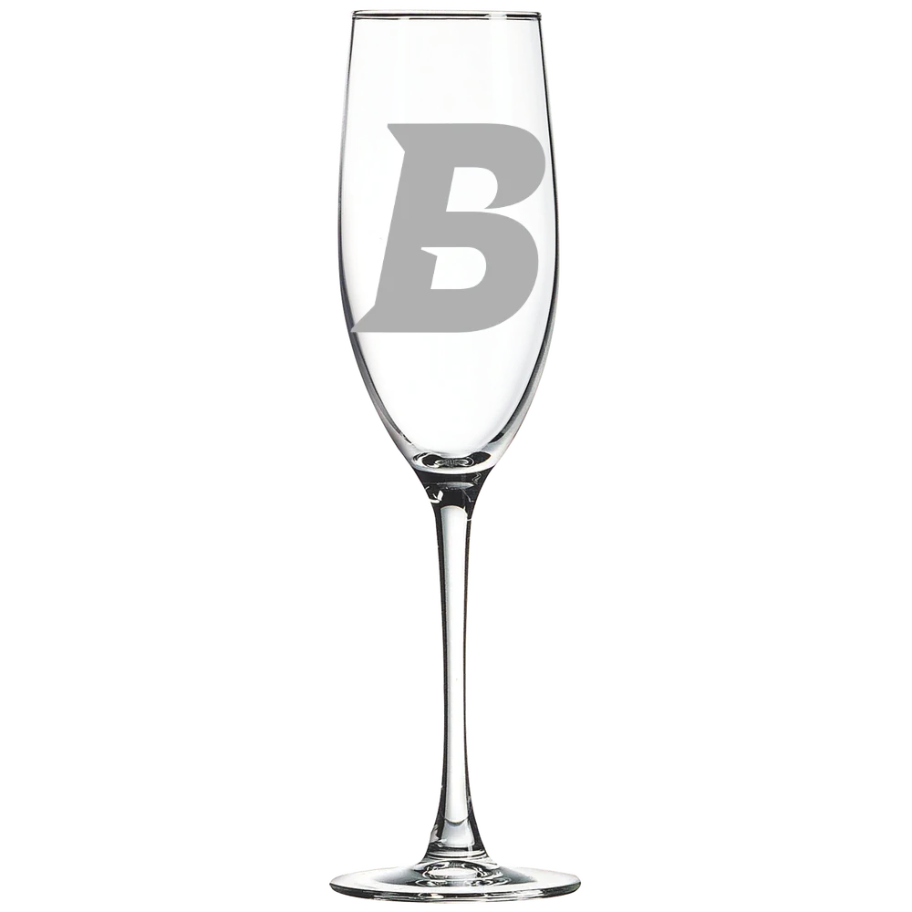 Brandeis University Polar Camel 8 oz. Champagne Flute