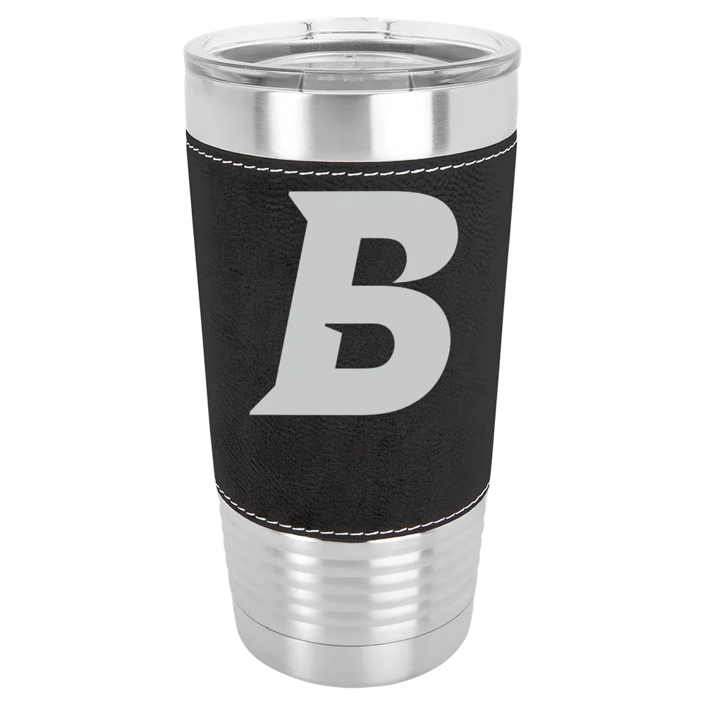 Brandeis University Polar Camel 20 oz. Leatherette Grip Tumbler with Standard Lid