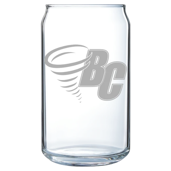 Brevard College Polar Camel 16 oz. Can Glass