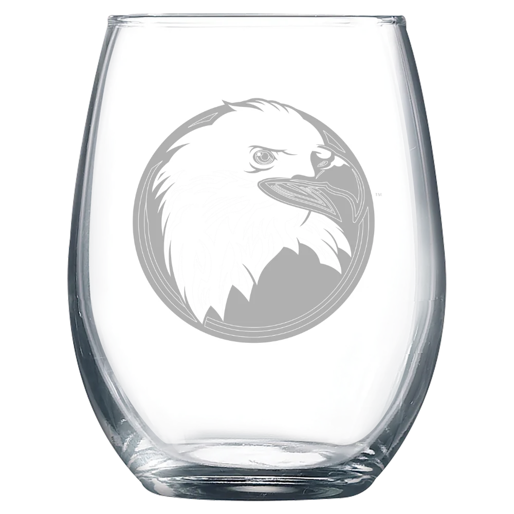 Bridgewater College (Virginia) Polar Camel 9 oz. Stemless Wine Glass