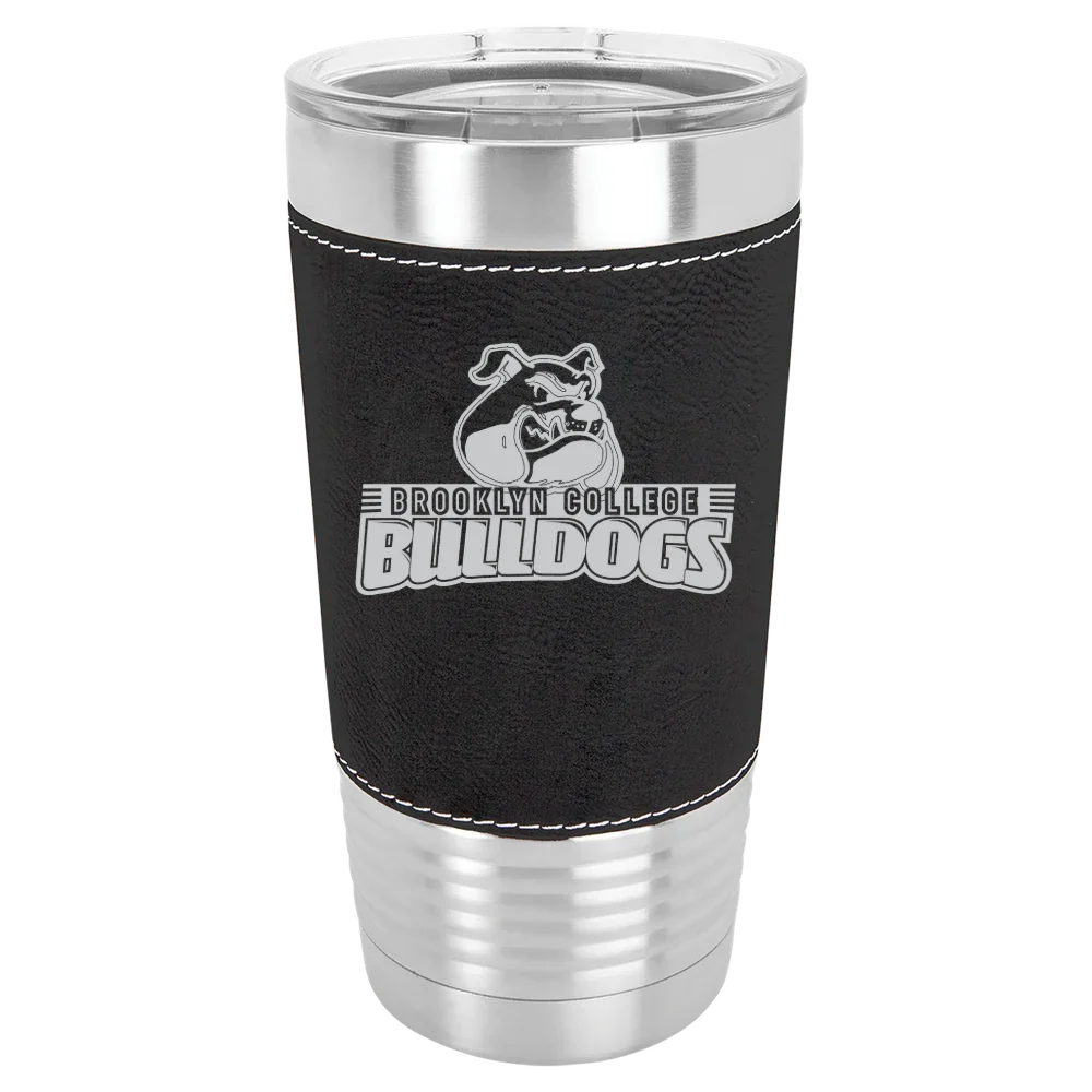 Brooklyn College Polar Camel 20 oz. Leatherette Grip Tumbler with Standard Lid