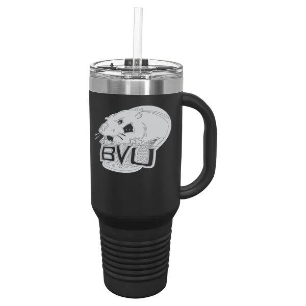 Buena Vista University Polar Camel 40 oz. Travel Mug with Snap Lid & Straw