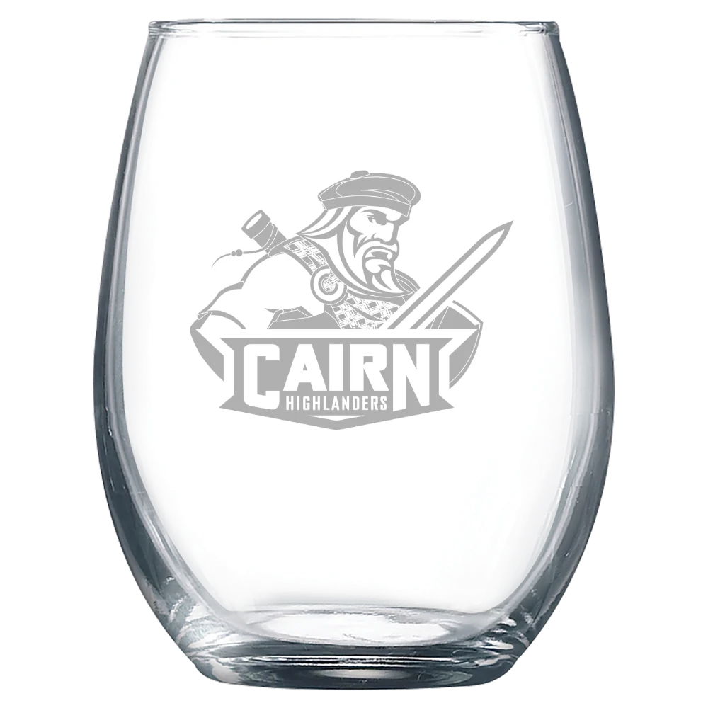 Cairn University Polar Camel 9 oz. Stemless Wine Glass