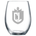 California Lutheran University Polar Camel 9 oz. Stemless Wine Glass