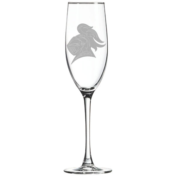 Carleton College Polar Camel 8 oz. Champagne Flute