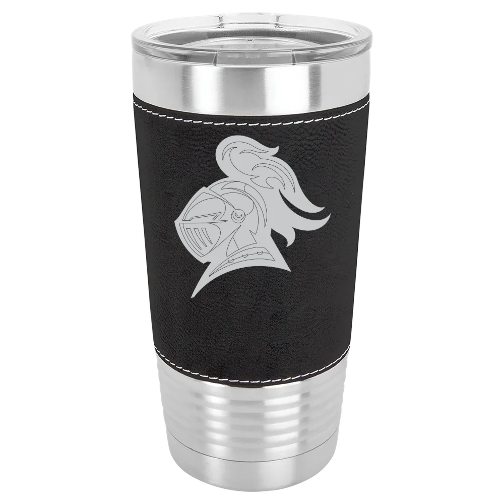 Carleton College Polar Camel 20 oz. Leatherette Grip Tumbler with Standard Lid