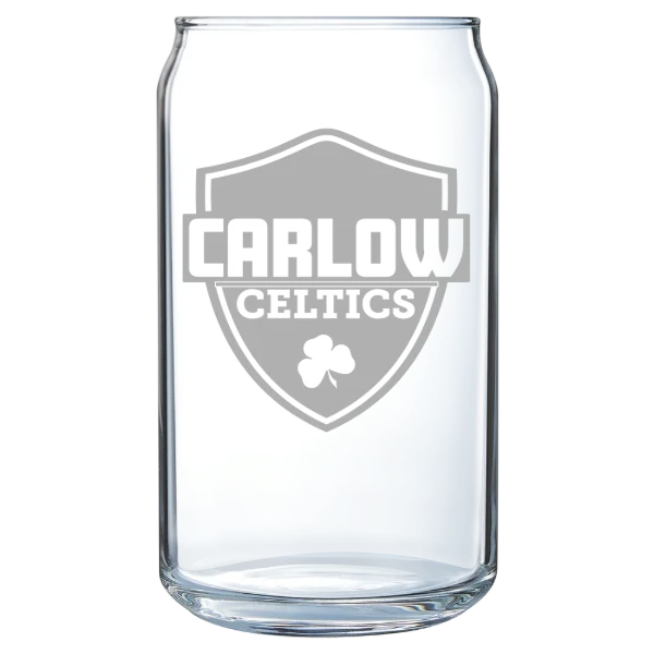 Carlow University Polar Camel 16 oz. Can Glass