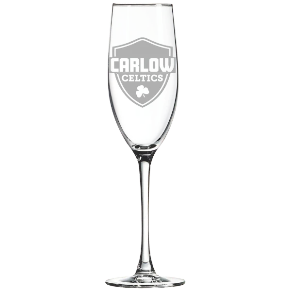 Carlow University Polar Camel 8 oz. Champagne Flute
