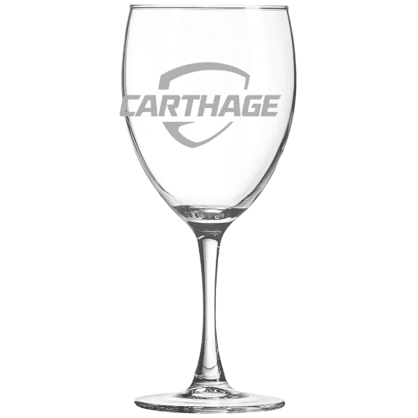 Carthage College Polar Camel 10 1/2 oz. Wine Glass