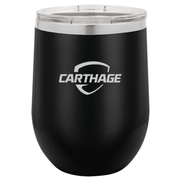 Carthage College Polar Camel 12 oz. Stemless Wine Tumbler