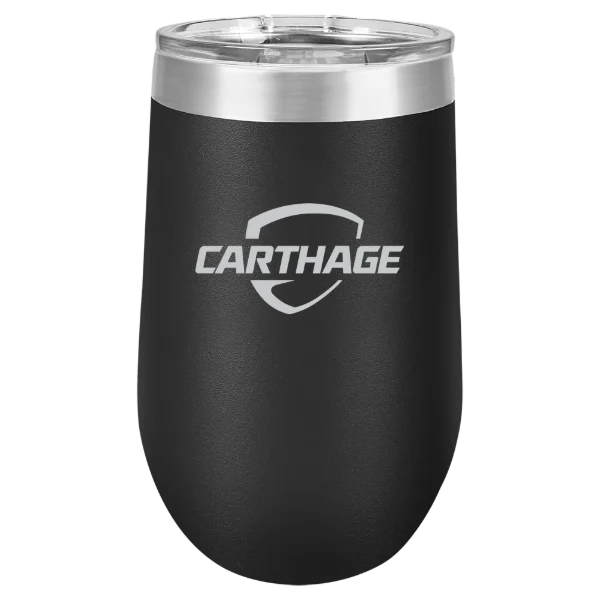 Carthage College Polar Camel 16 oz. Stemless Wine Tumbler