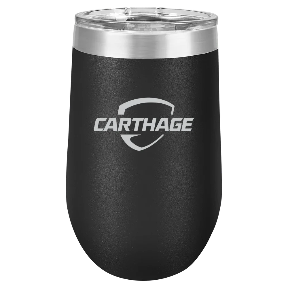 Carthage College Polar Camel 16 oz. Stemless Wine Tumbler