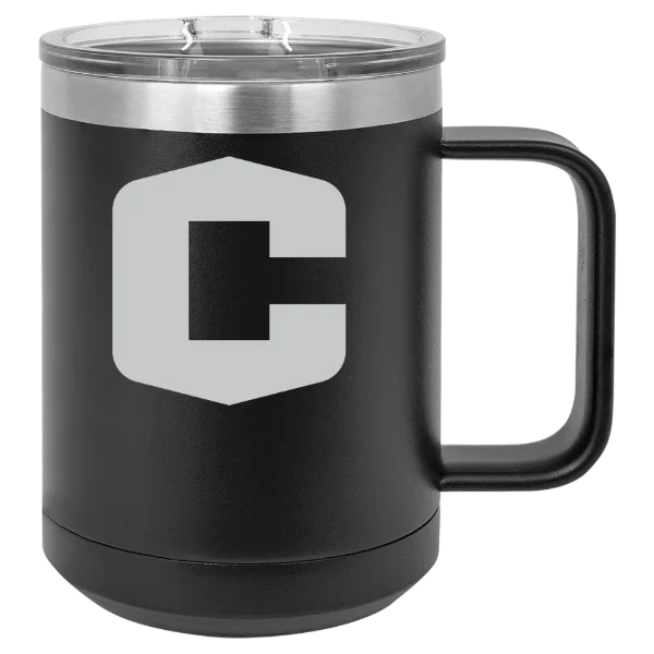 Central College (Iowa) Polar Camel 15 oz. Mug with Slider Lid