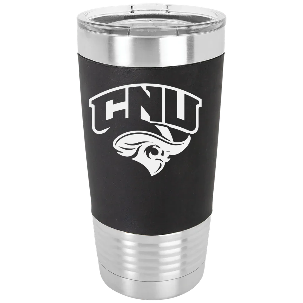 Christopher Newport University Polar Camel 20 oz. Silicone Grip Tumbler with Standard Lid