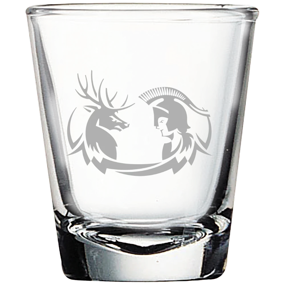 Claremont McKenna-Harvey Mudd-Scripps Colleges Polar Camel 1.7 oz. Shot Glass