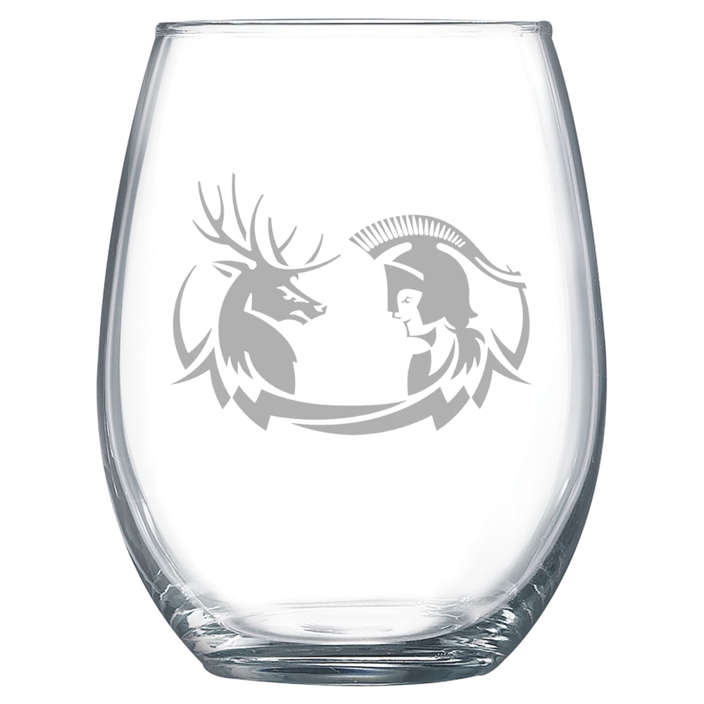 Claremont McKenna-Harvey Mudd-Scripps Colleges Polar Camel 15 oz. Stemless Wine Glass