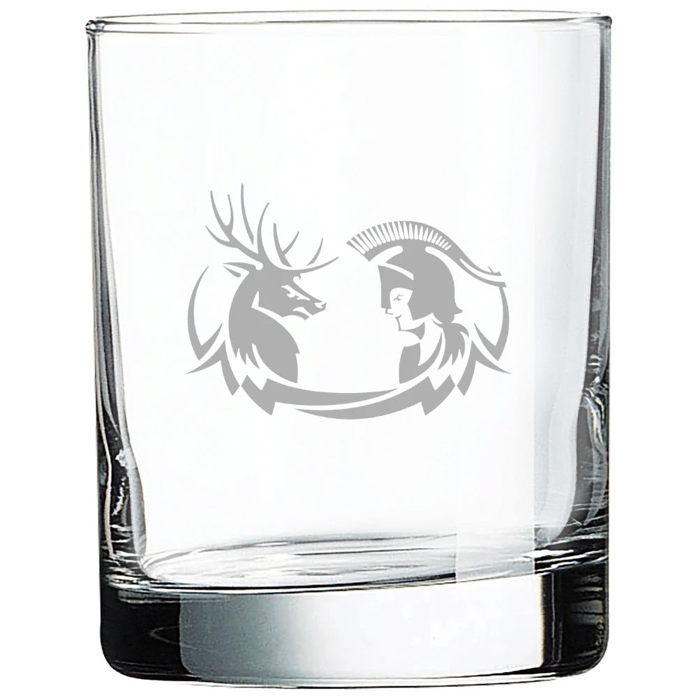Claremont McKenna-Harvey Mudd-Scripps Colleges Polar Camel 10 1/2 oz. On The Rocks Glass