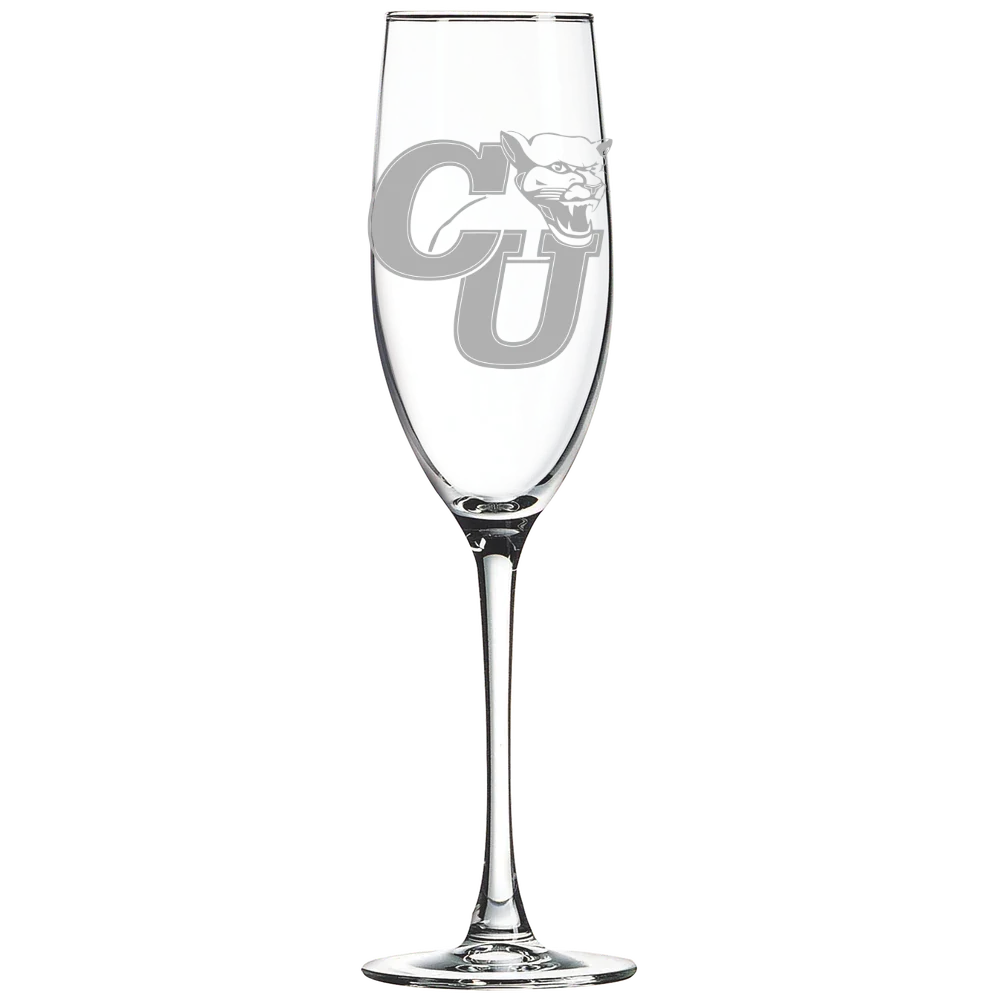 Clark University (Massachusetts) Polar Camel 8 oz. Champagne Flute
