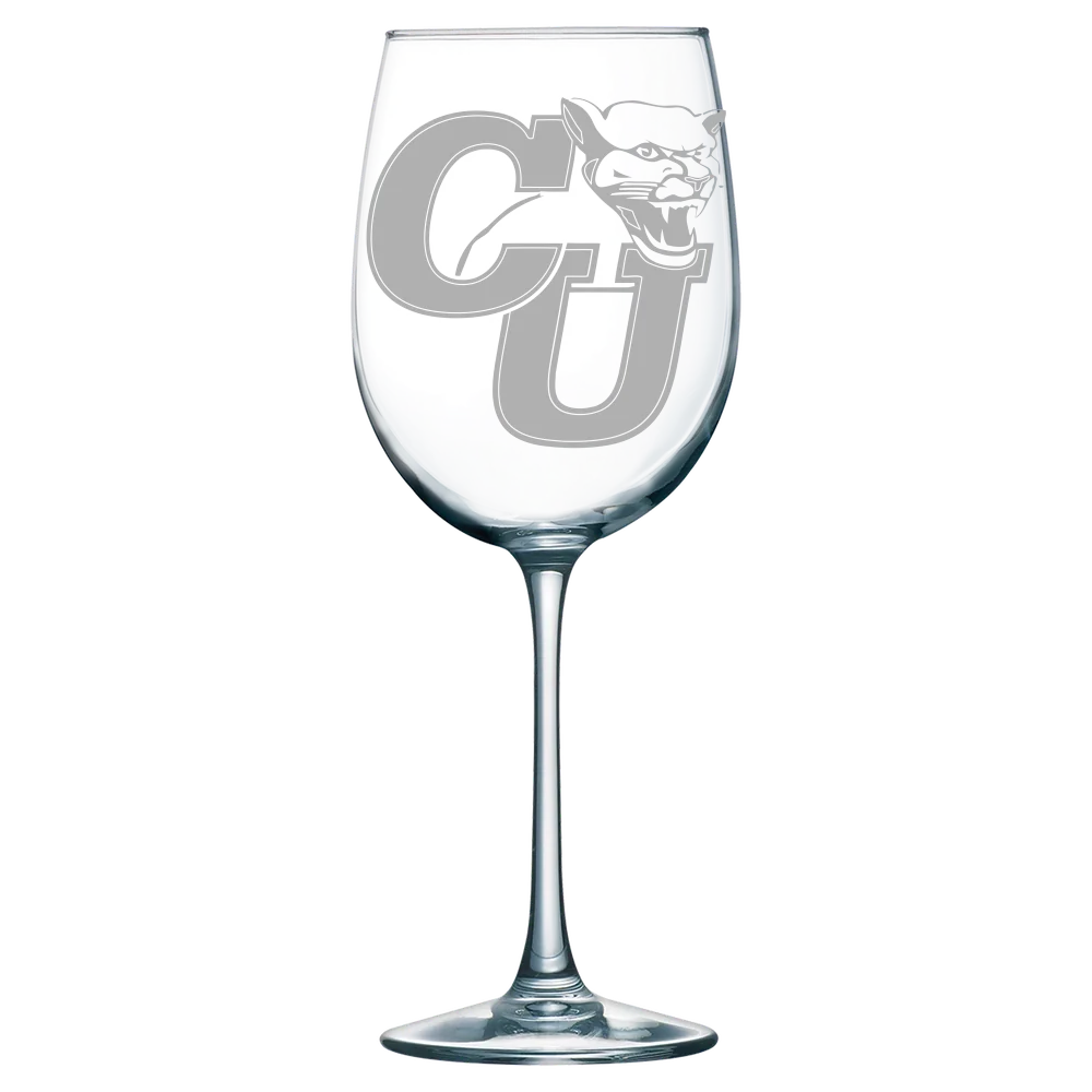 Clark University (Massachusetts) Polar Camel 19 oz. Wine Glass
