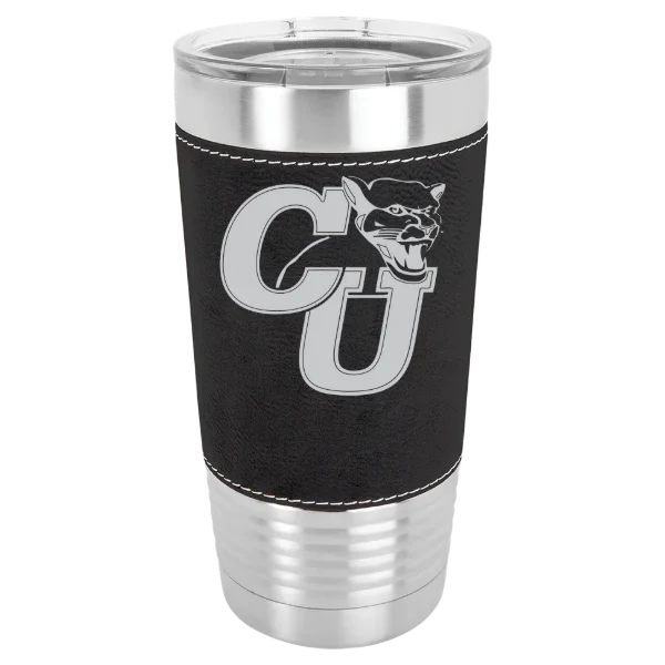 Clark University (Massachusetts) Polar Camel 20 oz. Leatherette Grip Tumbler with Standard Lid