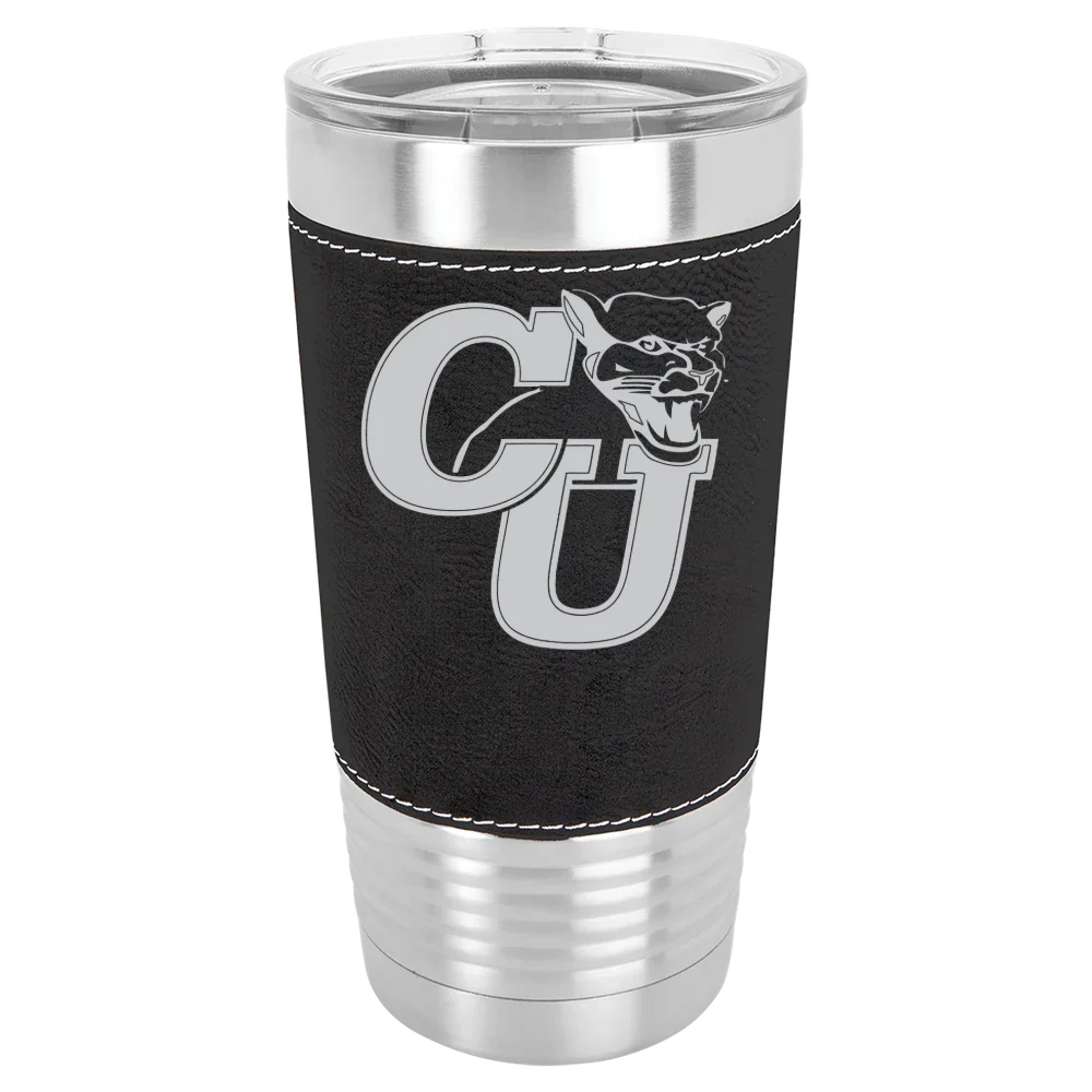 Clark University (Massachusetts) Polar Camel 20 oz. Leatherette Grip Tumbler with Standard Lid