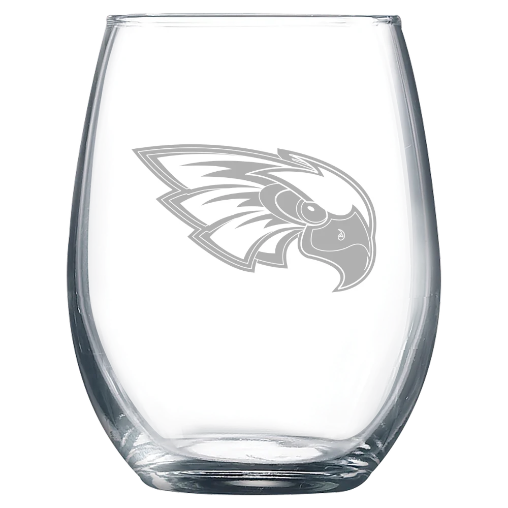Coe College Polar Camel 9 oz. Stemless Wine Glass