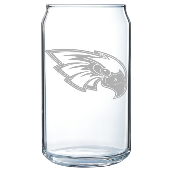 Coe College Polar Camel 16 oz. Can Glass