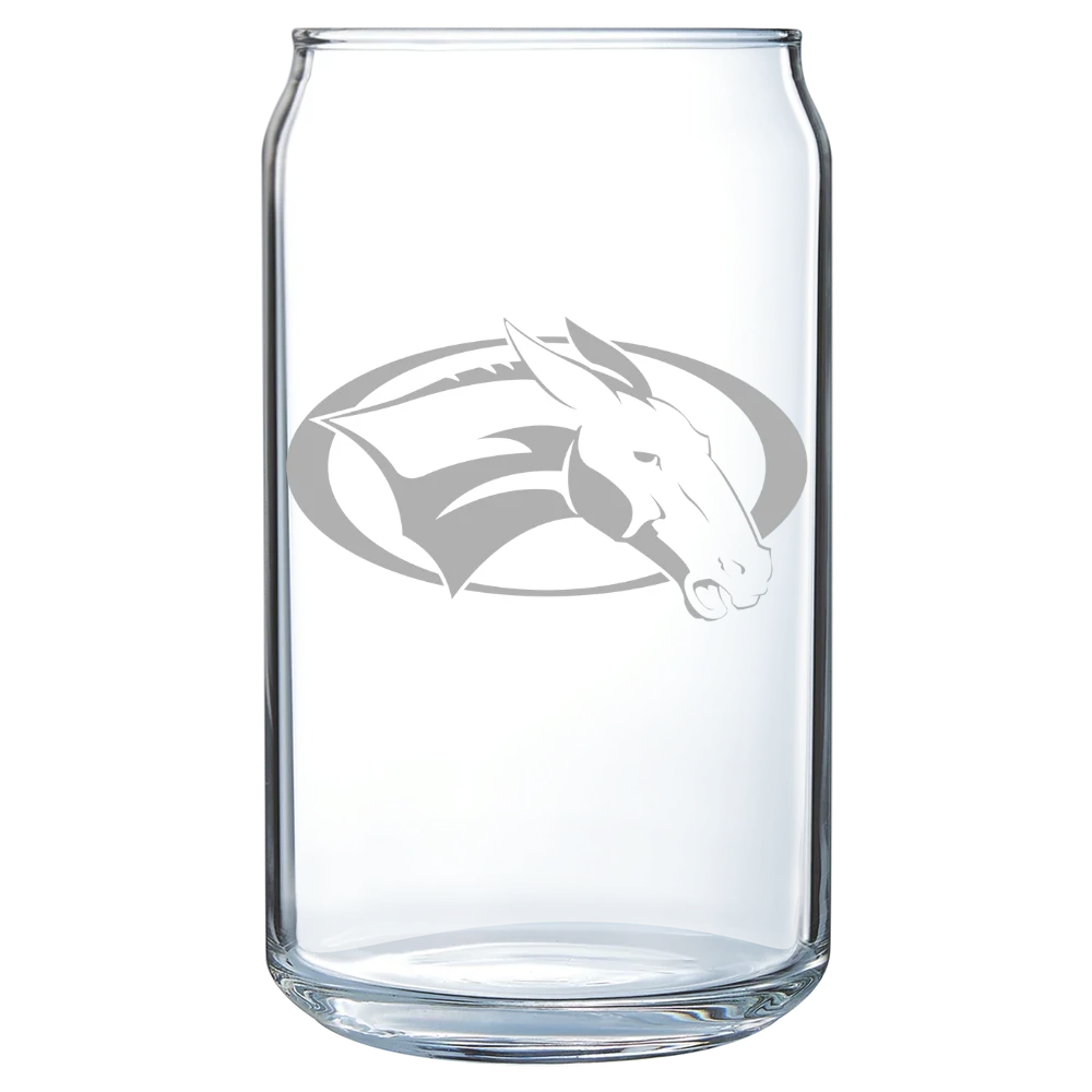 Colby College Polar Camel 16 oz. Can Glass
