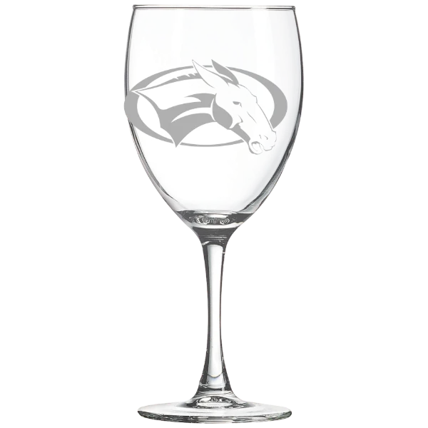 Colby College Polar Camel 10 1/2 oz. Wine Glass