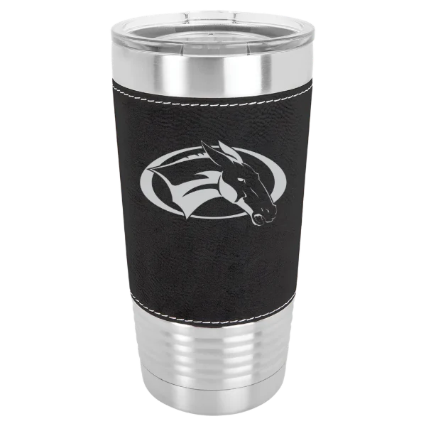 Colby College Polar Camel 20 oz. Leatherette Grip Tumbler with Standard Lid