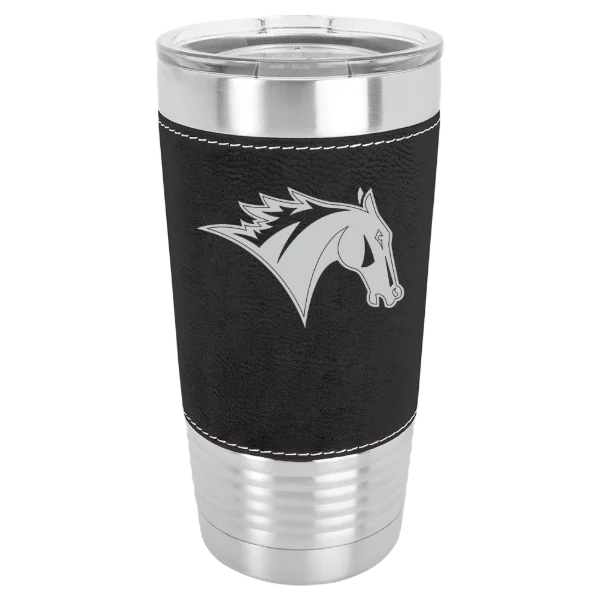 Colby-Sawyer College Polar Camel 20 oz. Leatherette Grip Tumbler with Standard Lid