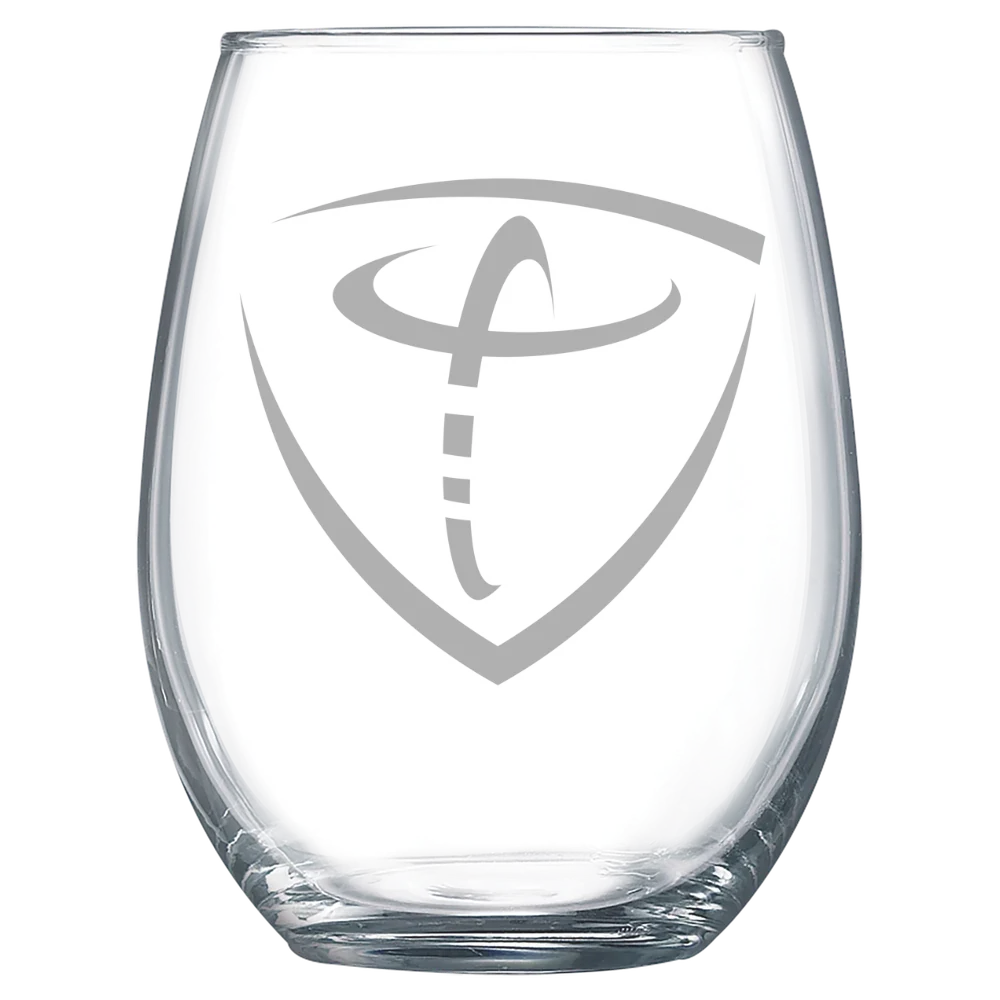 Concordia University Texas Polar Camel 15 oz. Stemless Wine Glass