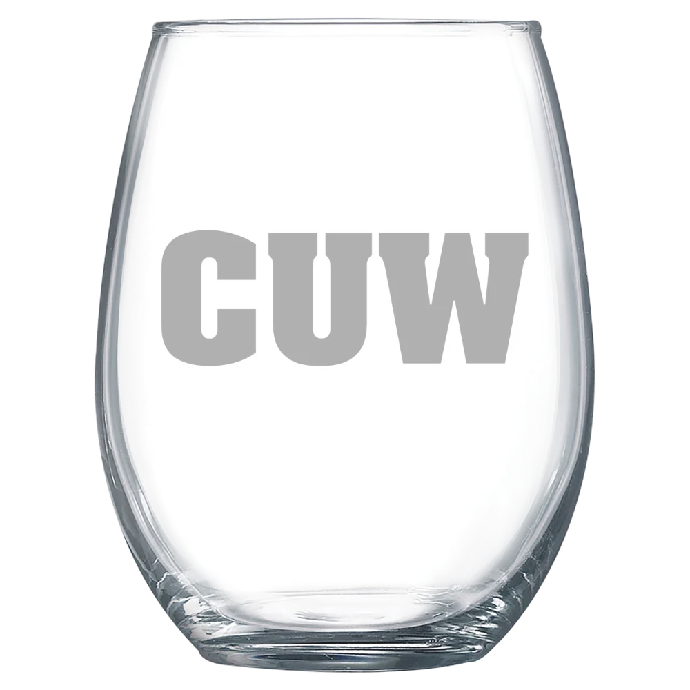 Concordia University Wisconsin Polar Camel 15 oz. Stemless Wine Glass