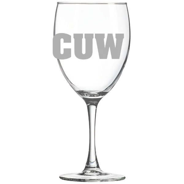 Concordia University Wisconsin Polar Camel 10 1/2 oz. Wine Glass