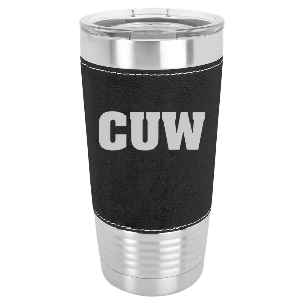 Concordia University Wisconsin Polar Camel 20 oz. Leatherette Grip Tumbler with Standard Lid