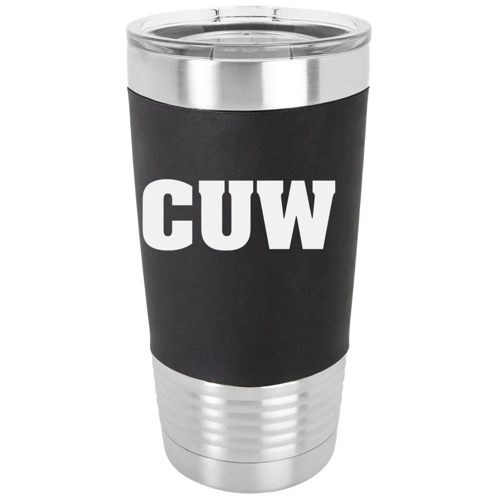 Concordia University Wisconsin Polar Camel 20 oz. Silicone Grip Tumbler with Standard Lid
