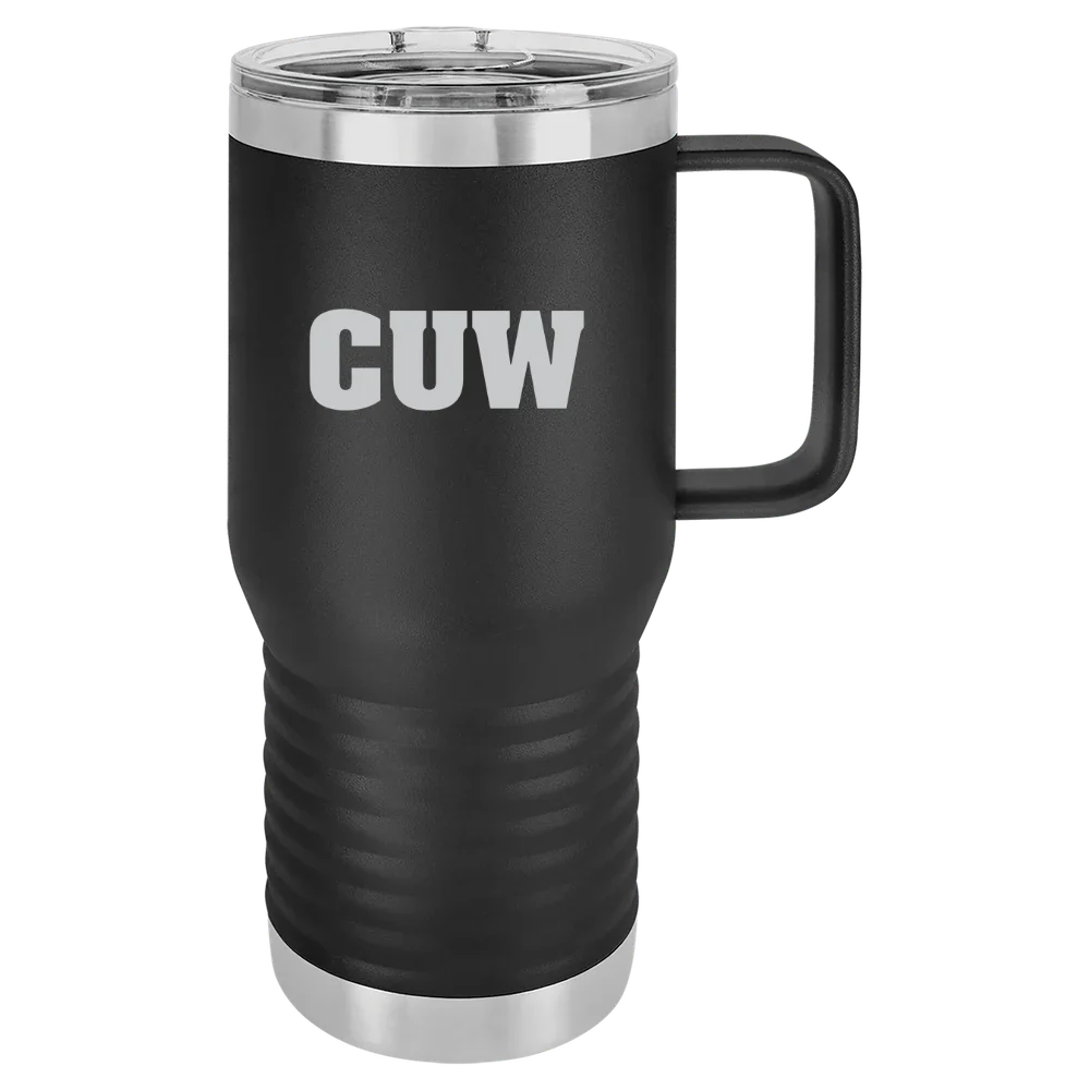 Concordia University Wisconsin Polar Camel 20 oz. Travel Mug with Slider Lid