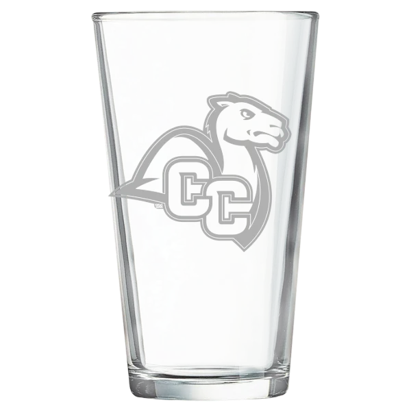 Connecticut College Polar Camel 16 oz. Pint Mixing Glass