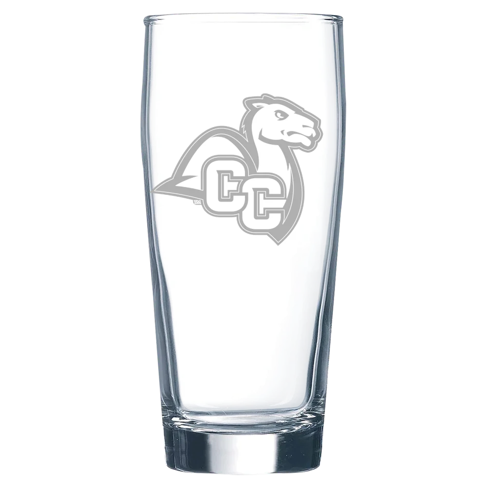 Connecticut College Polar Camel 16 oz. Willi Becher Beer Glass